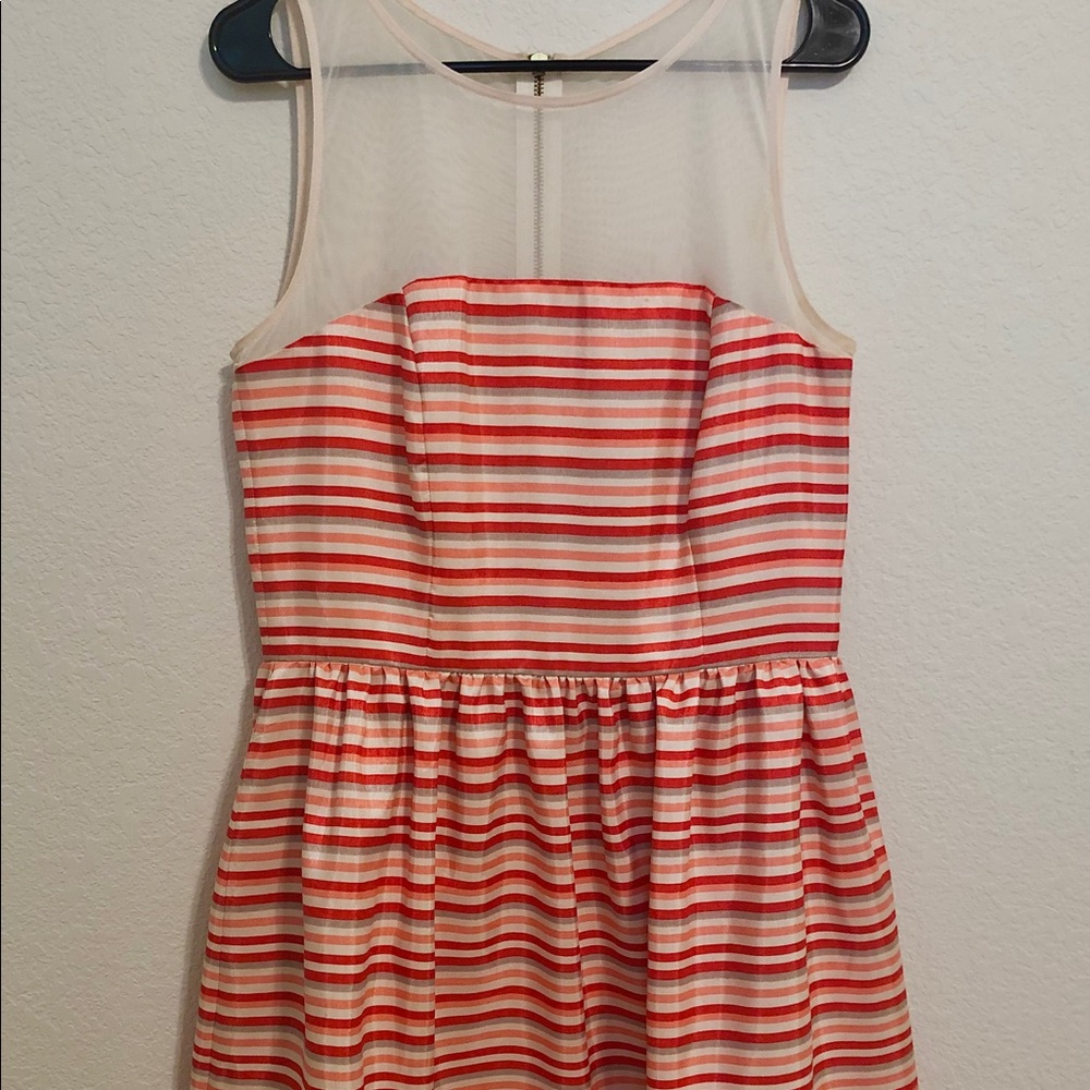 Taylor Striped Fit and Flare Party Dress